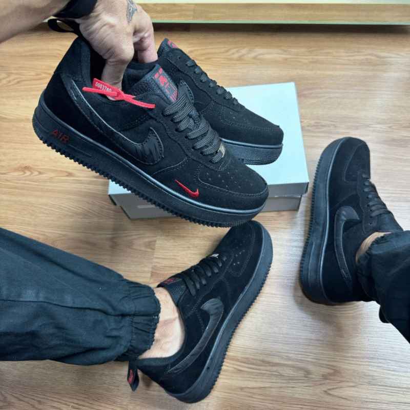 Tênis Nike AIR Force - Branco e Preto FJ4146-104 - Imagem 9
