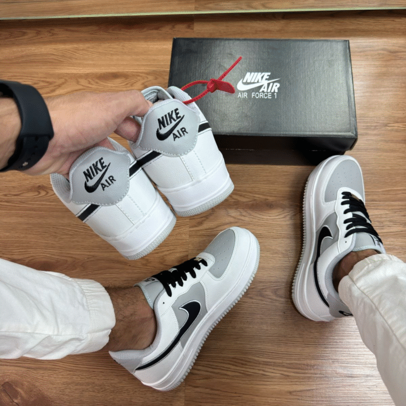 Tênis Nike AIR Force - Branco e Preto FJ4146-104 - Imagem 8