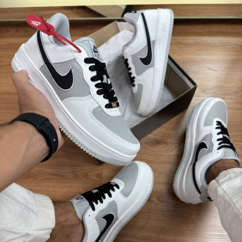 Tênis Nike AIR Force - Branco e Preto FJ4146-104 - Imagem 7