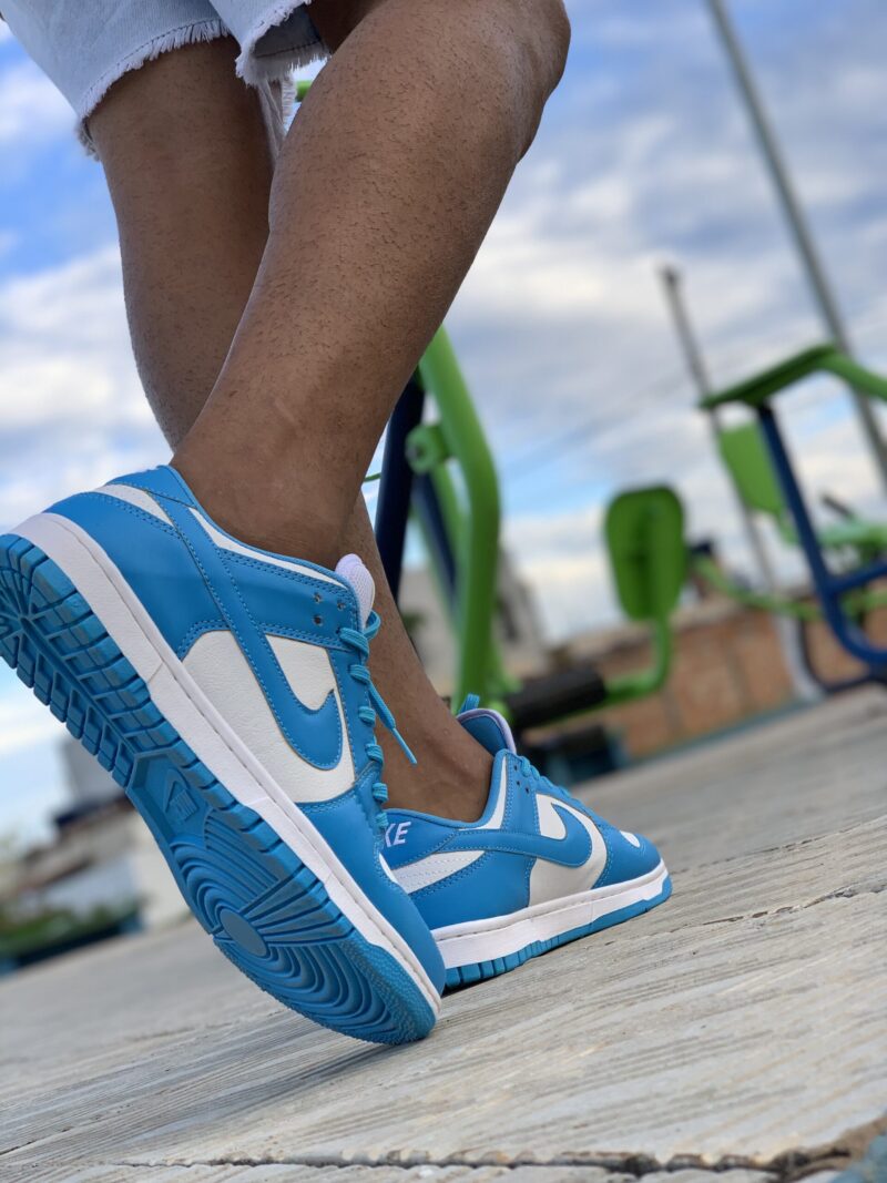 Tênis Nike Dunk Sb Low Azul e Branco DD1391-102 - Imagem 7