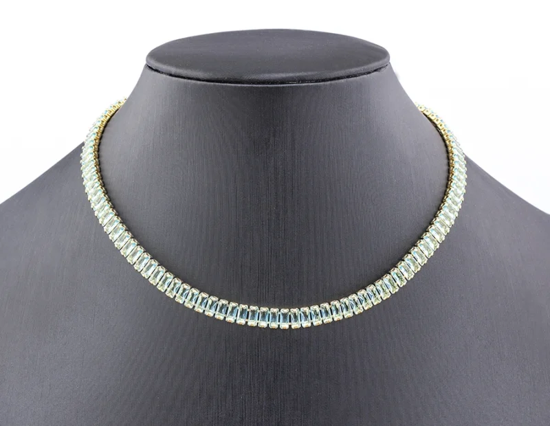 Colar Riviera Cravejado com zircônia - Banhado a ouro 18k - Imagem 7
